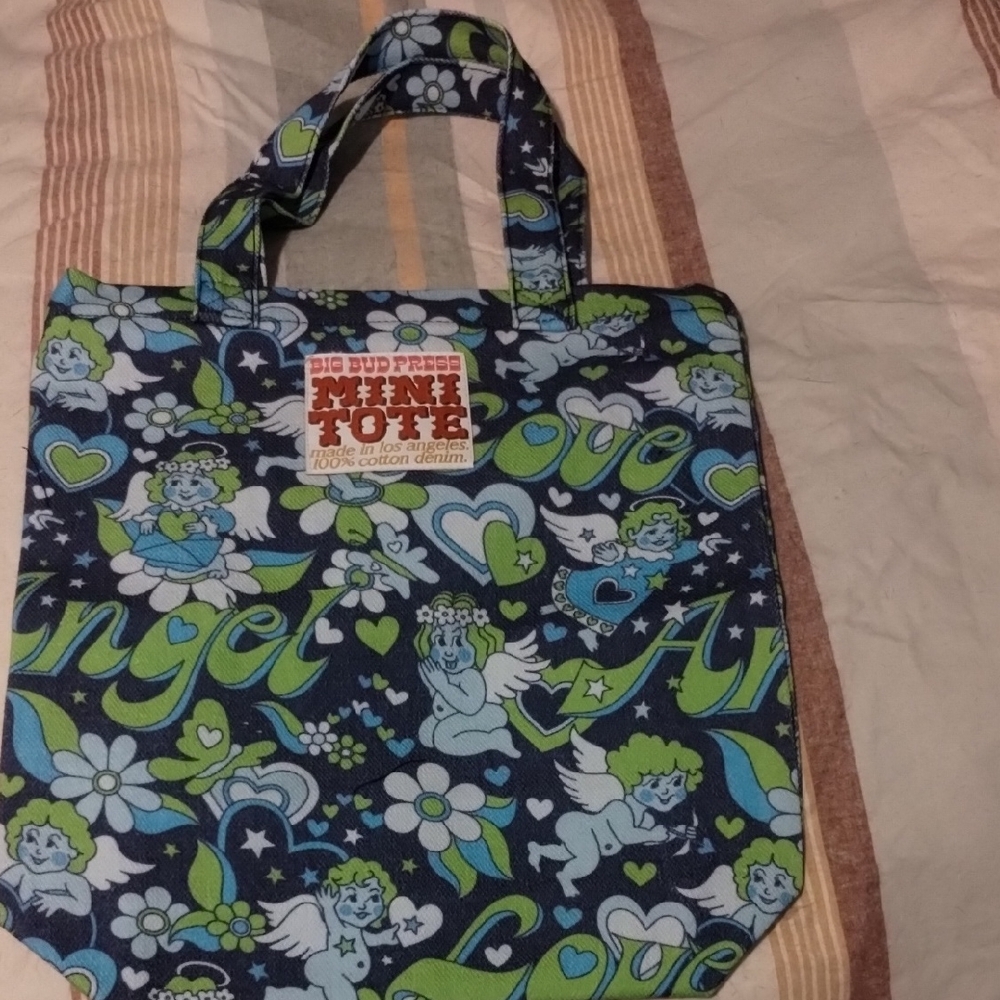 Big Bud Press Valentine's Cupid Mini Tote NWOT